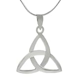 Sterling Silver Triquetra Trinity Knot Necklace