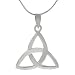Sterling Silver Triquetra Trinity Knot Necklace