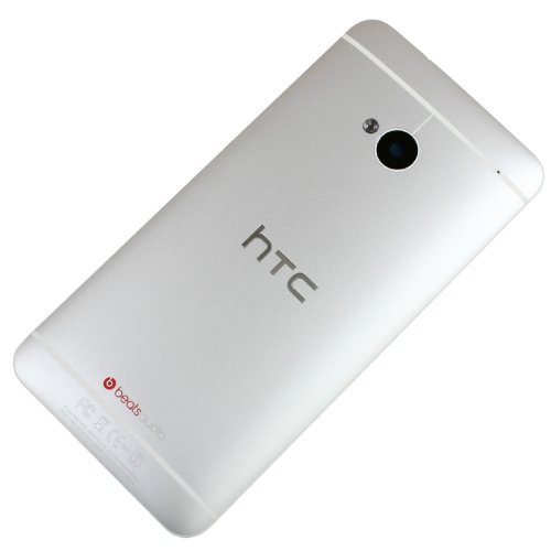 Genuine Original HTC One 801s M7 Housing Case Back Cover Camera Lens Chassis Door OEM Silver