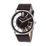 Kenneth Cole New York Men's KC1781 Transparent Clear Dial Round Watch