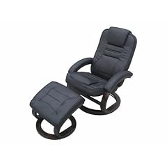Relaxsessel TV-Sessel Schwarz - 007-B - Gestell "Espresso" - Bezug Schwarz