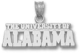 Alabama Crimson Tide 3/8 Sterling Silver THE UNIVERSITY OF ALABAMA Pendant