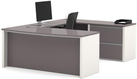 Connexion Reversible Executive UDesk Slate/Sandstone