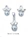 Sterling Silver Synthetic Pearl Earrings Pendant Set