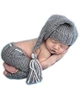 Pinbo Newborn Baby Crochet Knitted Photo Photography Prop Hat Pants Outfits