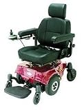 Image Deluxe Mid-Wheel Power Wheelchair - Blue