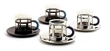 Review Alessi UK Limited MGDTSET / Alessi - Michael Graves (MGDTSET) set of 2 Demitasse Cup & Saucer Set