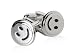 Funny Emoticon Silver Cufflinks with Smiley Face with Presentation Box
