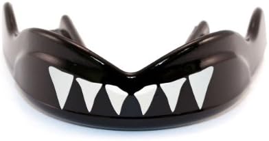 Sportsguard Adult GAMEguard SSD Mouthguard with Shark Teeth, Black, Small