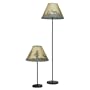 58" Floor & 29" Country Table Lamps (Set of 2)