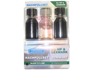 1 Tintennachf&Atilde;&frac14;llset f&Atilde;&frac14;r HP und Lexmark in Schwarz 