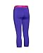 Under Armour Women's HeatGear Armour Solid Capri, Constellation Purple (530), Youth Medium