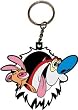 Ren and Stimpy Logo Rubber Keychain