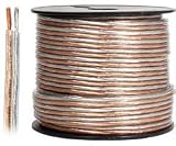 Steren Speaker Cable - 1 x Bare wire - 1 x Bare wire - 100ft - Black
