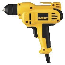 DEWALT DWD115K 8 Amp 3 8-Inch VSR Mid-Handle Grip Drill Kit with Keyless Chuck by DEWALT