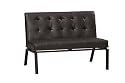 Trento Slipper Love Seat Espresso