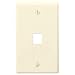 OnQ legrand WP3401-LA 1-Gang, 1-Port Wall Plate, Light Almond