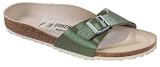 Birkenstock Sandal Madrid from Birko-Flor in pesto with a regular insole