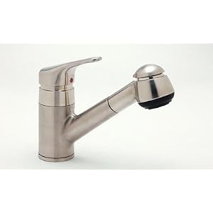 Rohl R3810STN deâ Lux Pull-Out Kitchen Faucet, Polished Nickel