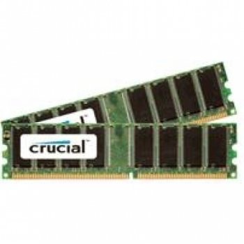 2GB Kit 2 x 1GB DDR PC2700 Unbuffered Non-ECC 184-PIN DIMM - CT2KIT12864Z335