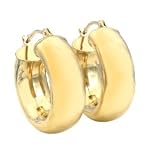 14K Chubby Hoop Earrings