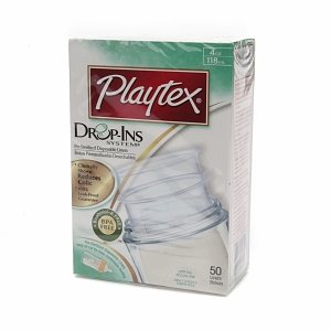 Playtex Playtex Disposable Feeding, Drop-Ins Disposable Liners, 4 oz. (120 ml) 50 ct (Quantity of 6)