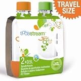 1/2 Liter, Orange/Green Smiley Carbonating Bottles (twinpack)