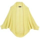 【 アウトレット 】 Angeliebe エンジェリーベ ドルマン ニット ボレロ フリー イエロー グリーン