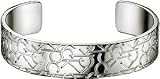Calvin Klein CK Logo Silvertone Open Bangle Bracelet KJ19BB01020S