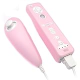 Nintendo Wii Remote and Nuchaku Premium Silicone Skin - 8 Color Options (Pink)
