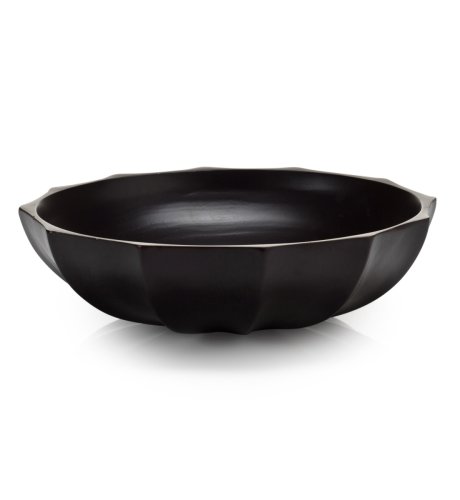 Carved Panel Shallow Bowl