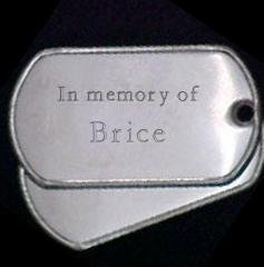 In memory of Brice - Stainless Steel <a href=
