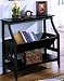 34"Wide x 38"High Magazine / Book Table with Black Finishing