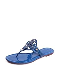 Tory Burch Miller Patent Croc Sandal in Evening Sky 6