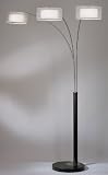 Amarillo Silver 3 Light Arc Lamp NOVA 4349