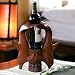 Wine bottle holder, 'Dolphin Duet'