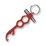 BISON DESIGNS HEX KEYCHAIN/BOTTLE OPENER - O/S - ASSORTED