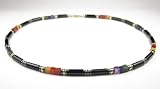 Men's Gemstone Necklaces In Sterling Silver, Beaded W/semi Precious Bl...