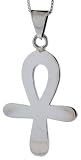 Sterling Silver 1 1/ Polished Ankh Cross Pendant
