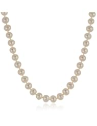 14k Gold 7.5-8mm Freshwater Cultured AA Quality Pearl Necklace