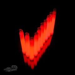 1 ROTES dickes Power Knicklichter 150 x 15 mm. Ohne krebserregende Weichmacher (Phthalate)! Neueste Generation!