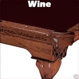 7' Wine Mali 865 Teflon Pool Table Cloth Felt