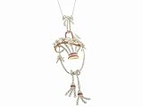 Ruby and Diamond Basket Pendant by Lucie Campbell