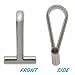 Silver Tone Horizontal Pin Converter Convert Brooch To A Pendant Image