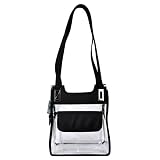 Clear Handbag with Front Pocket - 9 in Wide