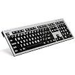 LogicKeyboard Large Print Computer USB Wired Keyboard Slim for Visually Impaired - White Letters on Black Keys For PC-LKBU-LPRNTWB-AJPU-US