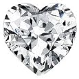 Certified Diamond (Heart, Good cut, 8.00 carats, D color, IF clarity)