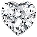 Jewelry : Certified Diamond (Heart, Good cut, 1.51 carats, D color, SI1 clarity)