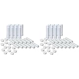 Essential Oil Aromatherapy Blank Nasal Inhaler Tubes (24 Complete Sticks), Empty Nasal Inhalers for Essential Oils
