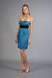 Teal Strapless Dresses by Shoshanna